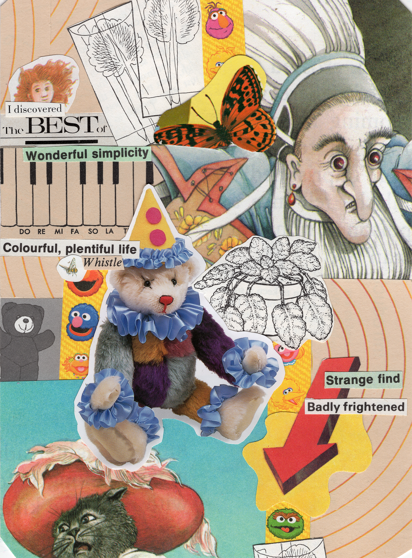 Life Whistle /Strange Find Collage (Print)