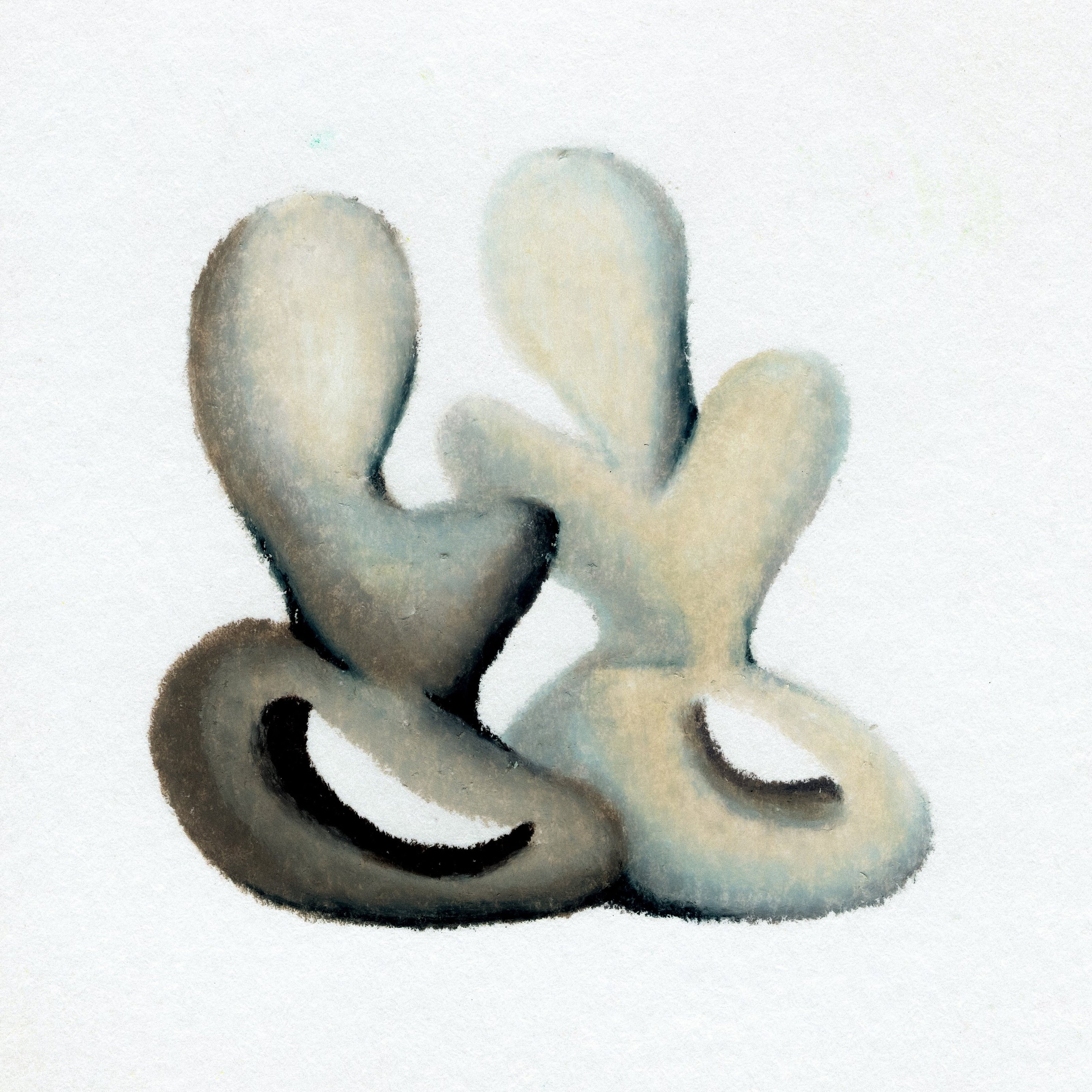 Two grey stone-toned grey masses, appearing as if attempting to hug one another. 198/365 of the 000/365 collection by charming cavatica