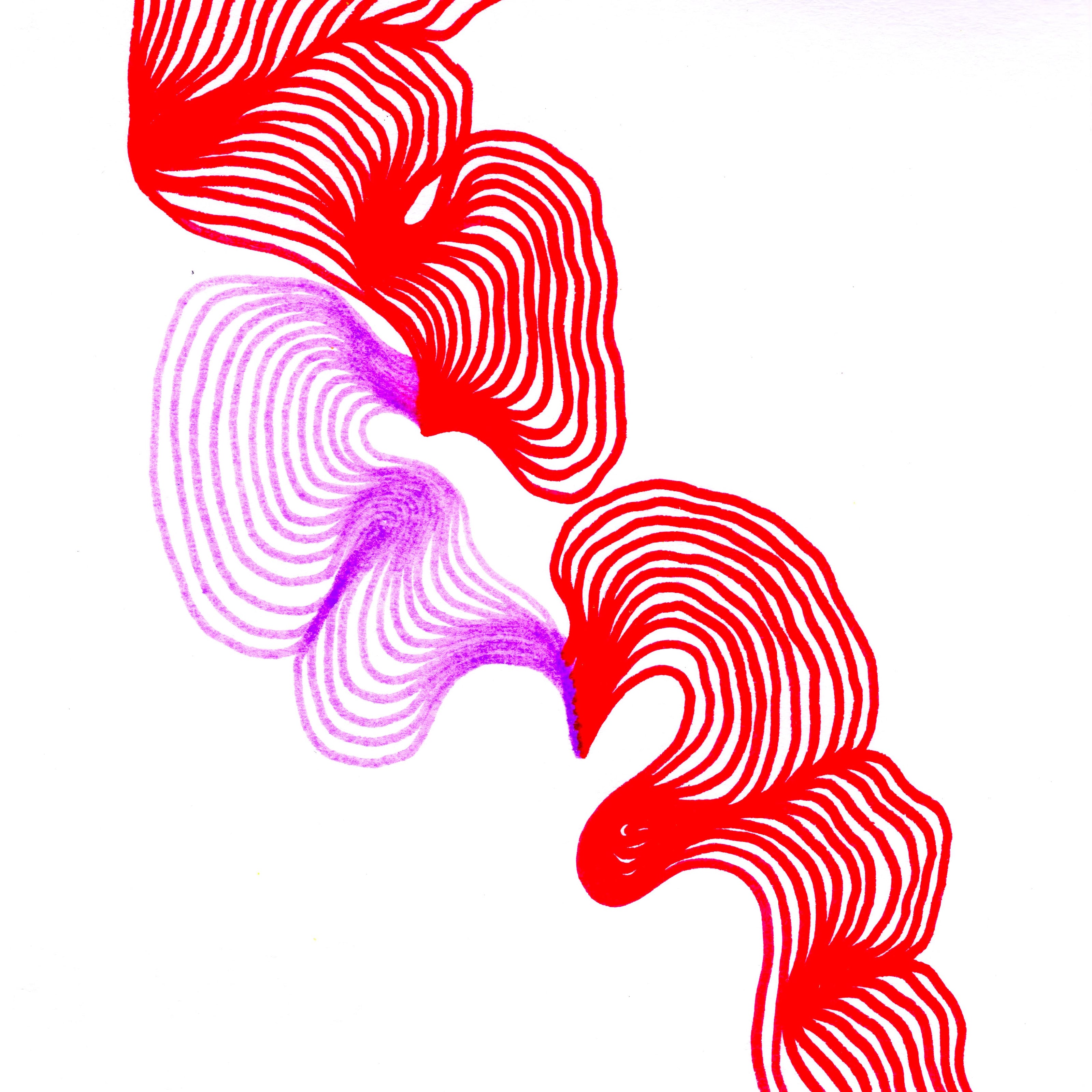 wobbling blobs of bold red, merging into purple, and merging back into bold red. 226/365 of the 000/365 collection by charming cavatica