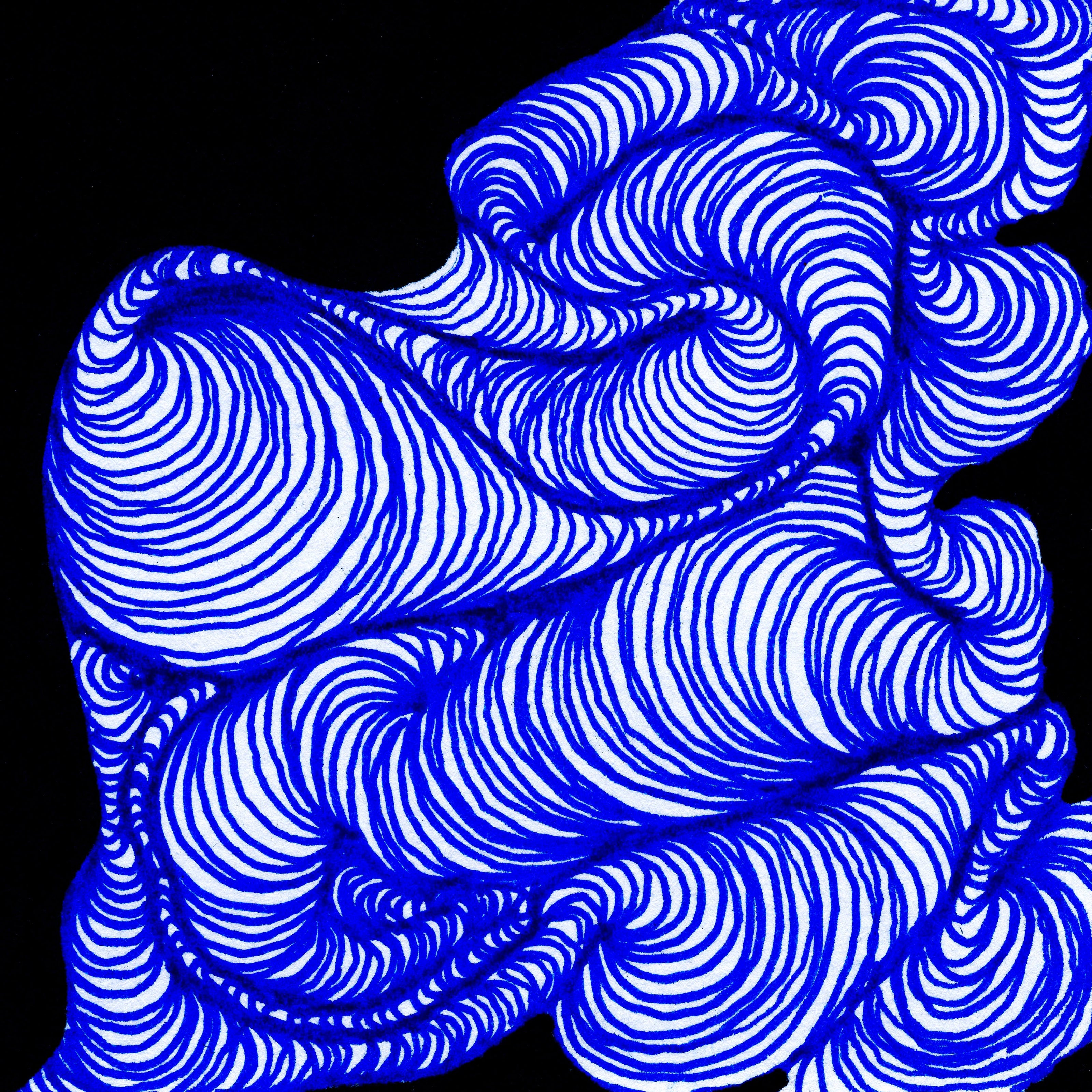 An interconnecting blob of lines on a black background. 238/365 of the 000/365 collection by charming cavatica