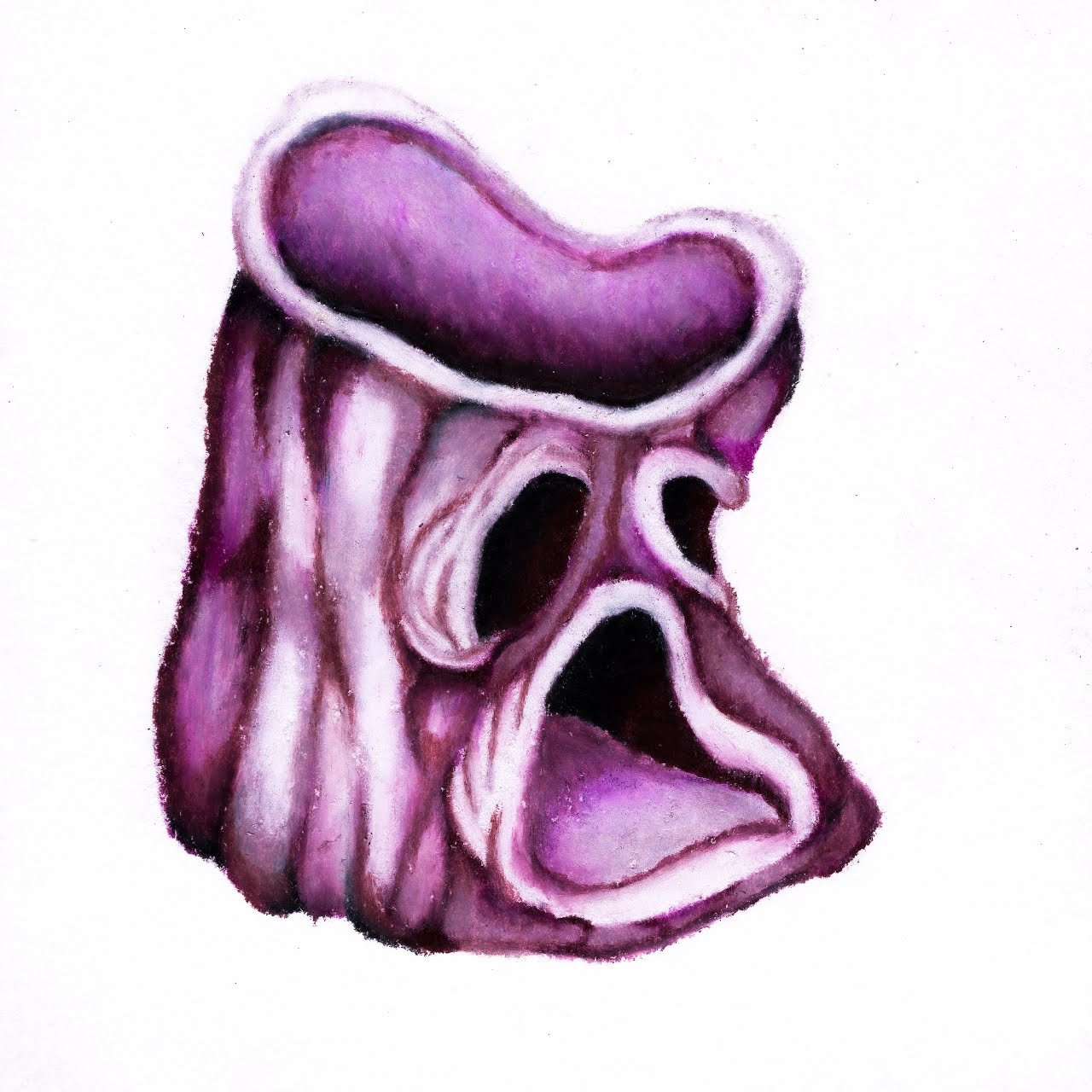 A hollow misshapen stump looking extremely sad and upset. 243/365 of the 000/365 collection by charming cavatica