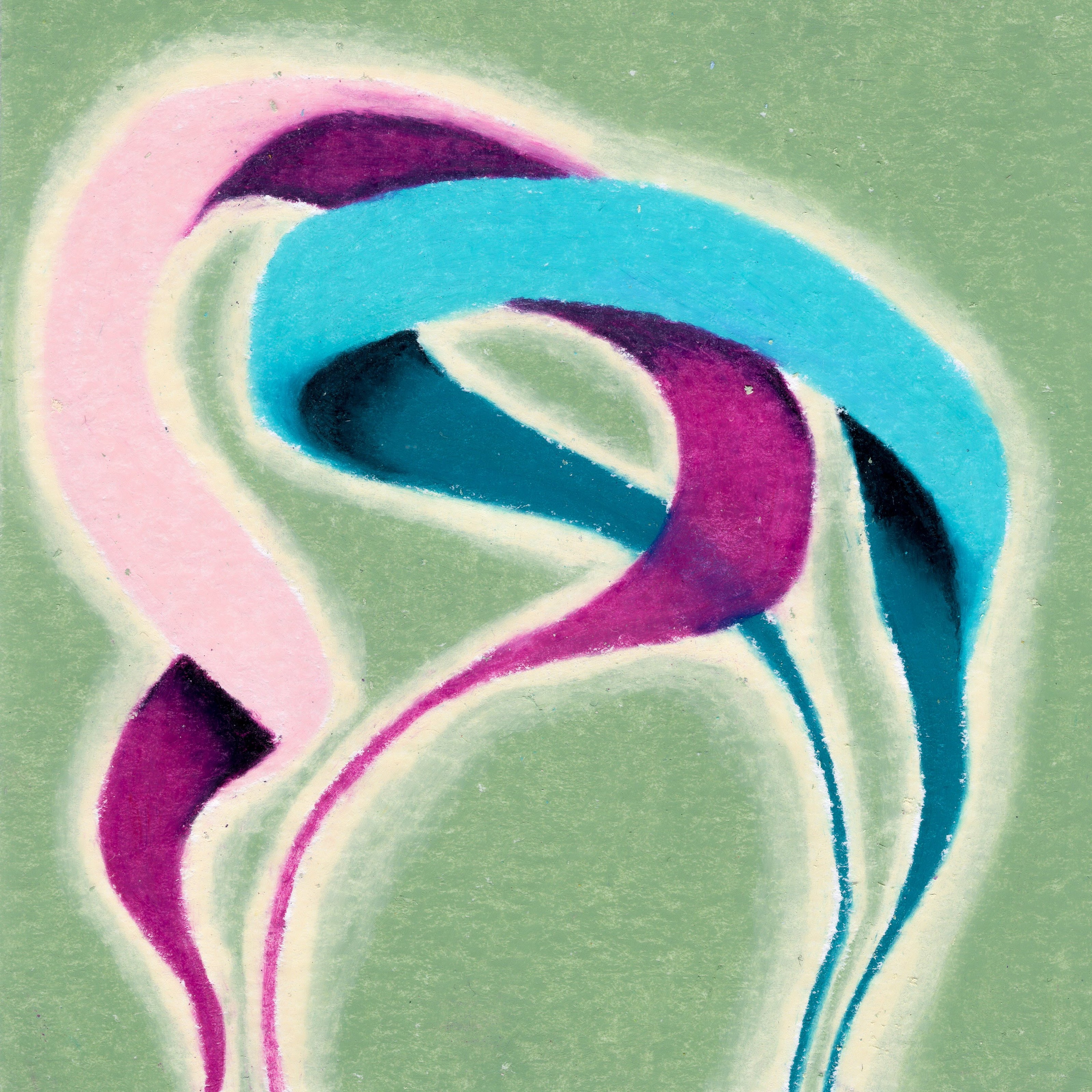 Intertwined purple and teal blue ribbons. 322/365 of the 000/365 collection by charming cavatica