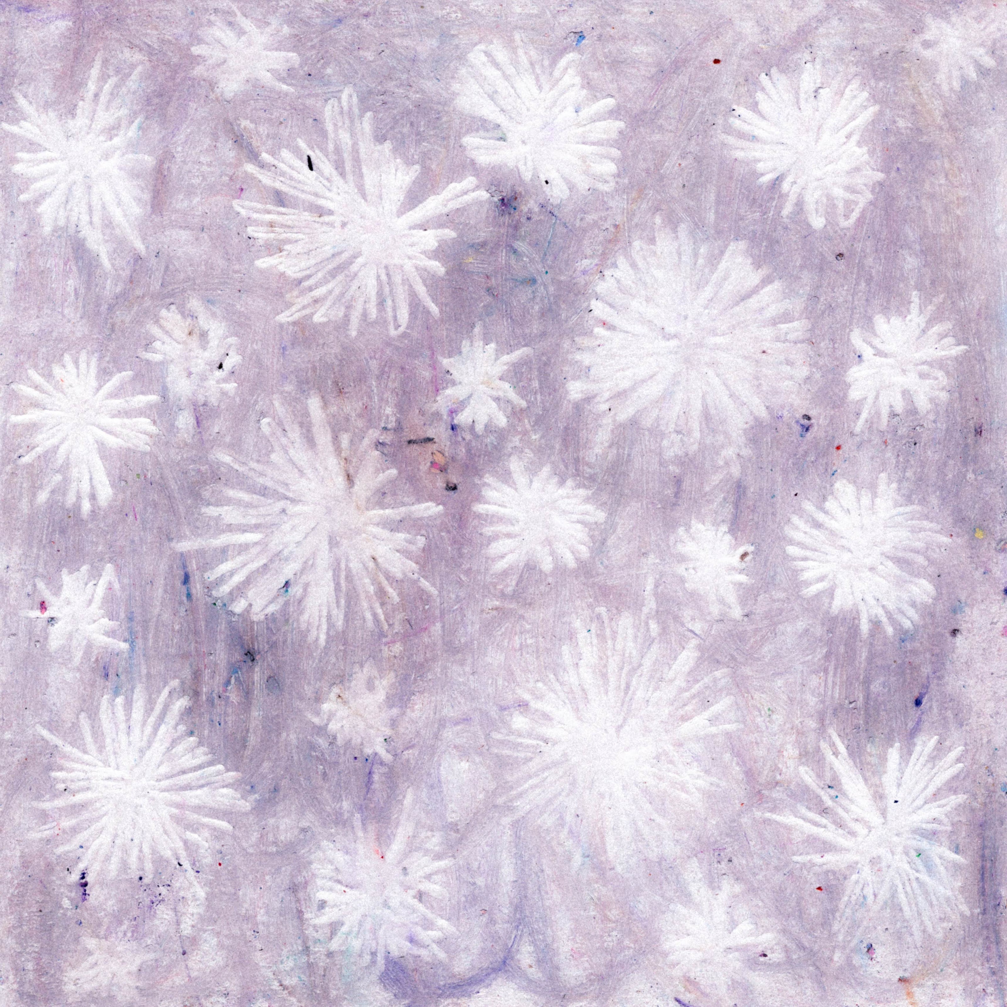 Spiked snowflakes on a purple-grey background. 349/365 of the 000/365 collection by charming cavatica