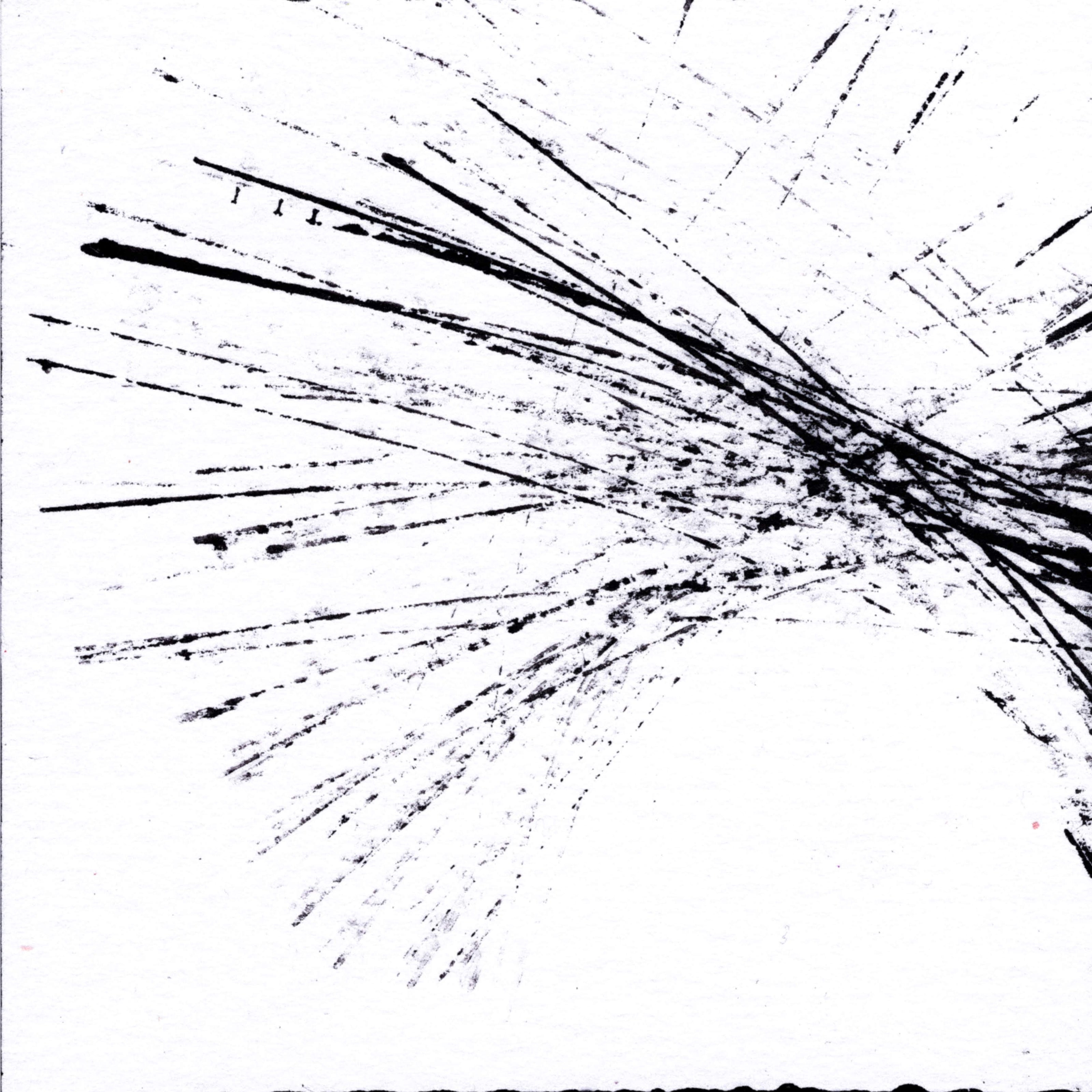 Messy black lines in horizontal twisting patterns on a white background. 353/365 of the 000/365 collection by charming cavatica